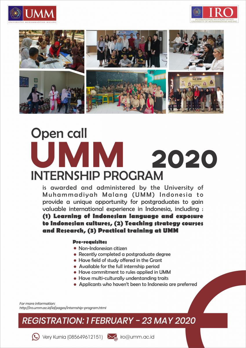 Internship Program International Relations Office University of