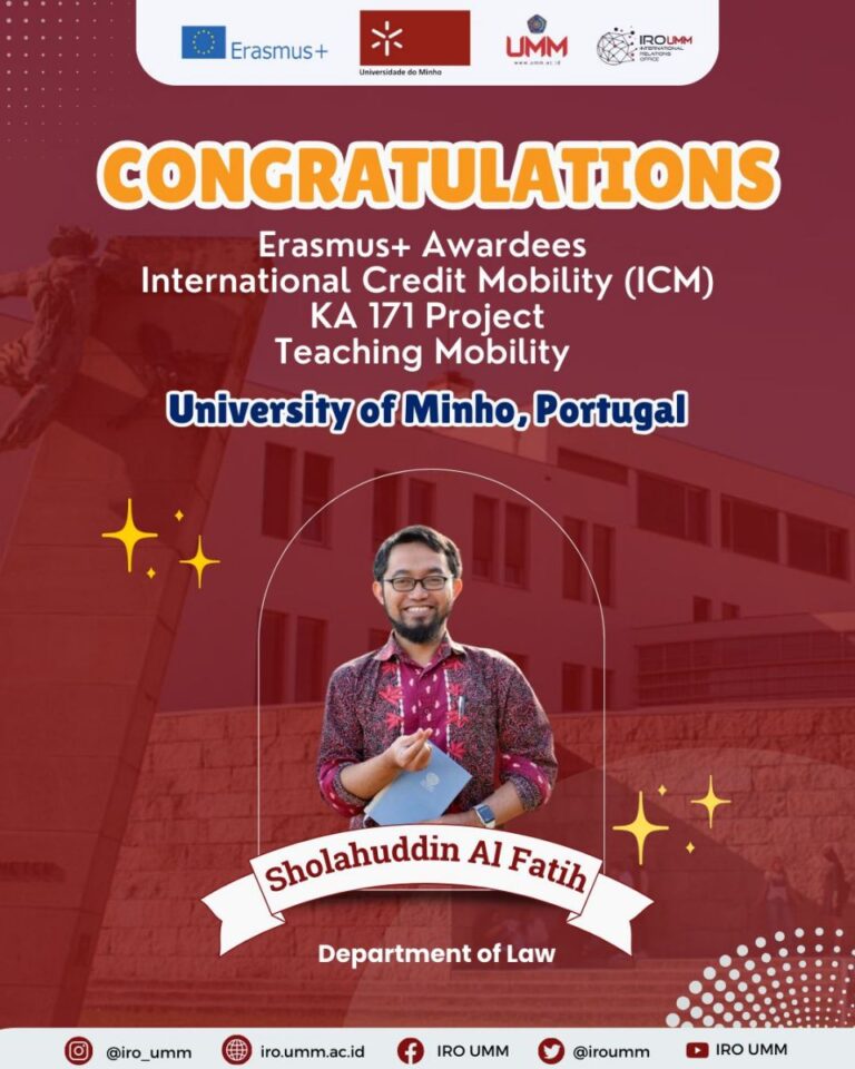 Erasmus+ Awardees (Teaching Staff Mobility) at University of Minho, Portugal 2023/2024